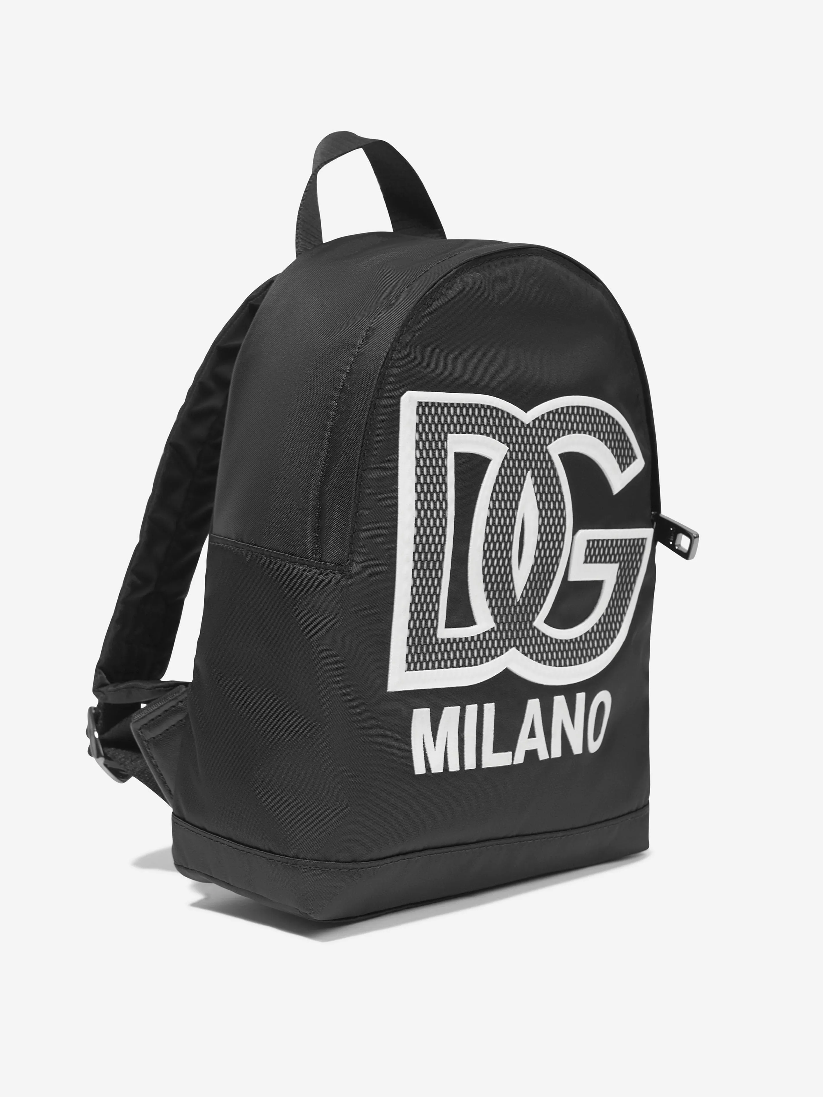 Dolce & Gabbana Kids Milano Logo Backpack in Black (35cm)