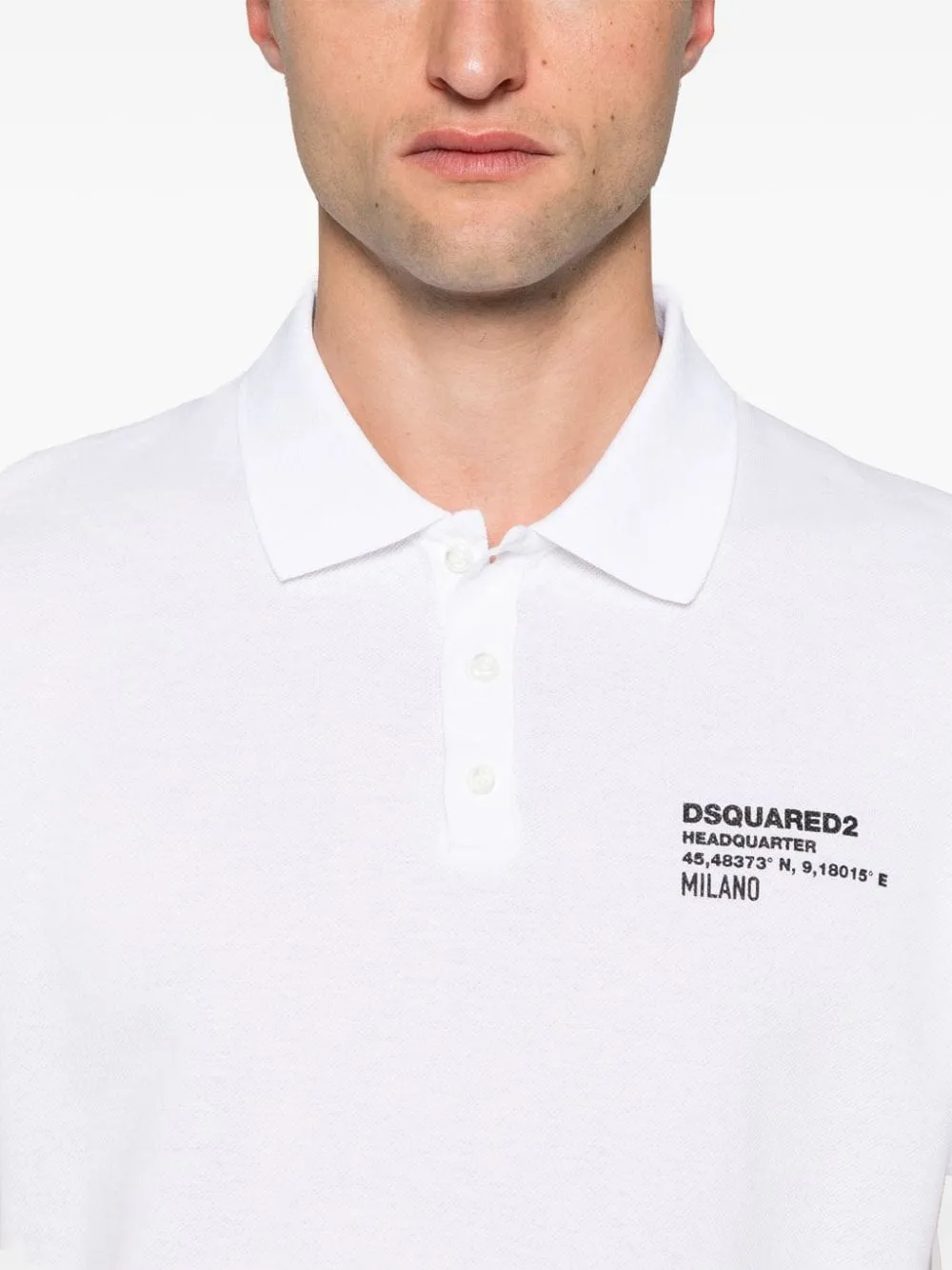 Dsquared2    Dsquared2 Logo Cotton Polo Shirt