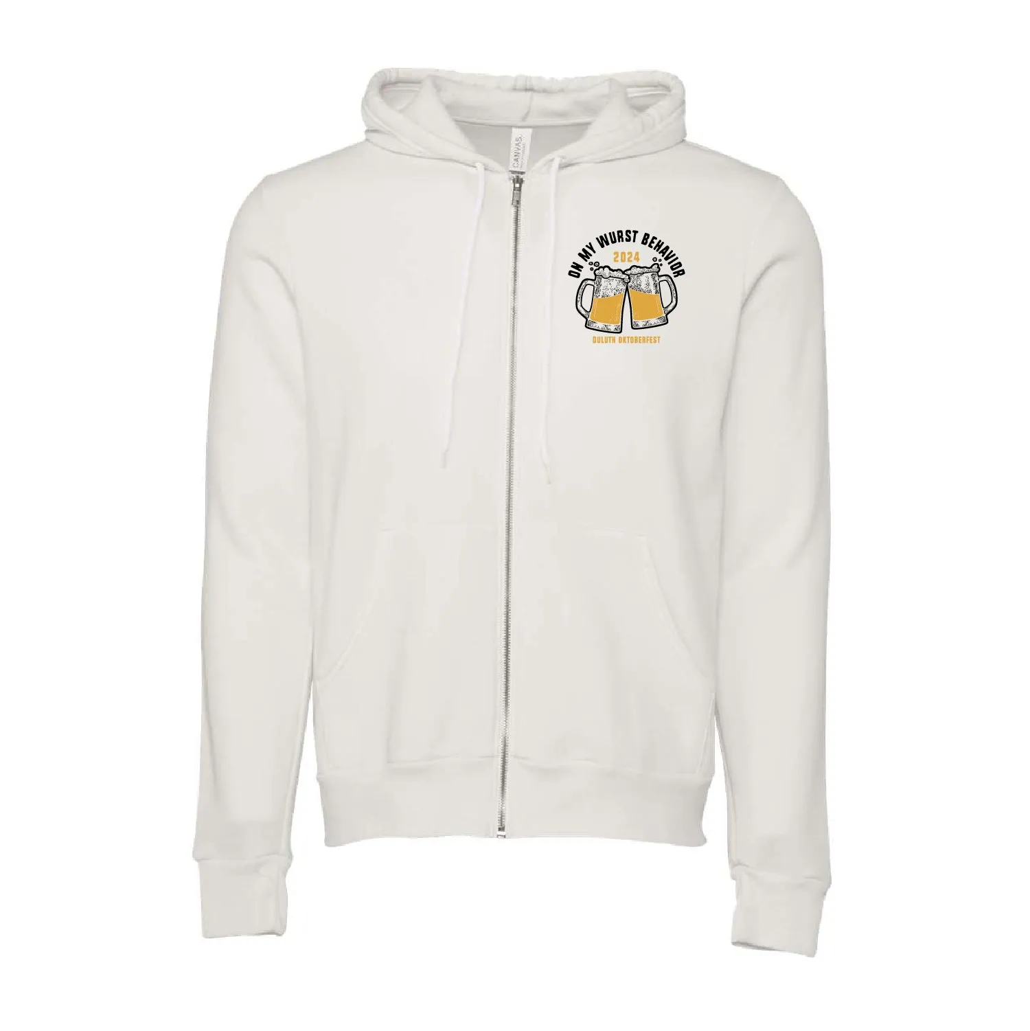 Duluth Oktoberfestival 2024  Sponge Fleece Full-Zip Hoodie Design 2