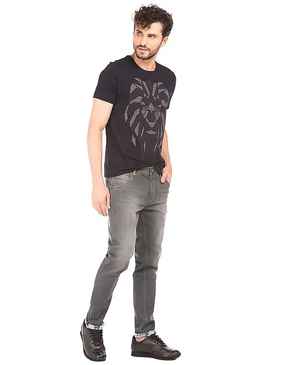 Ed Hardy Super Slim Fit Stone Wash Jeans