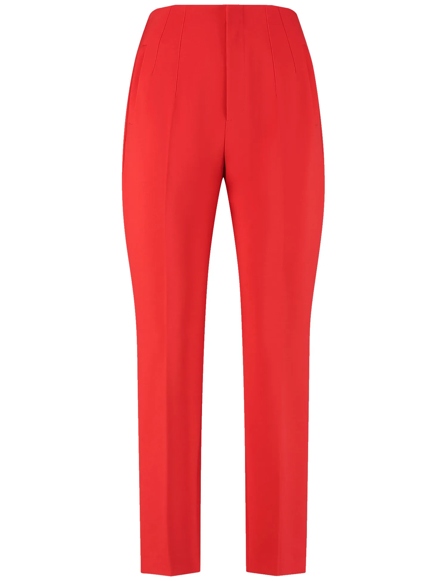 Elegant 7/8-length trousers with pressed pleats