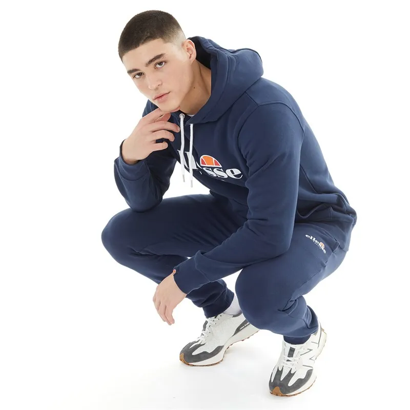 Ellesse Mens Tennis Collection Battuta Fleece Joggers Navy