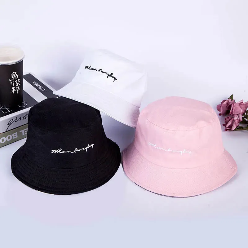 Embroidery Bucket Hat Hip-hop