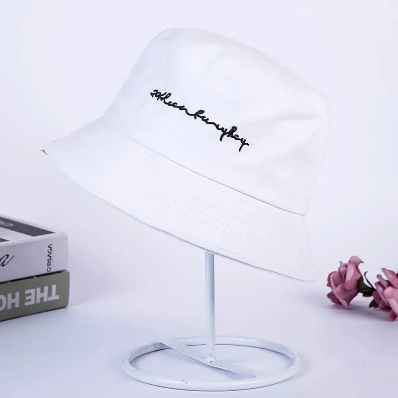 Embroidery Bucket Hat Hip-hop