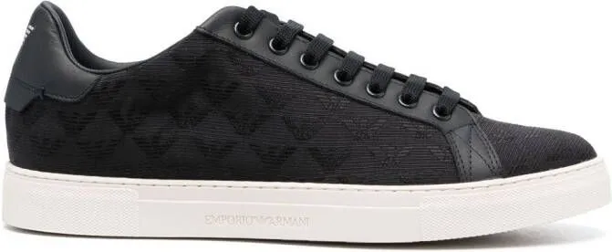 Emporio Armani logo-motif sneakers Blue