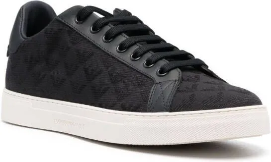 Emporio Armani logo-motif sneakers Blue