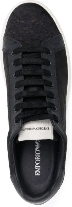 Emporio Armani logo-motif sneakers Blue