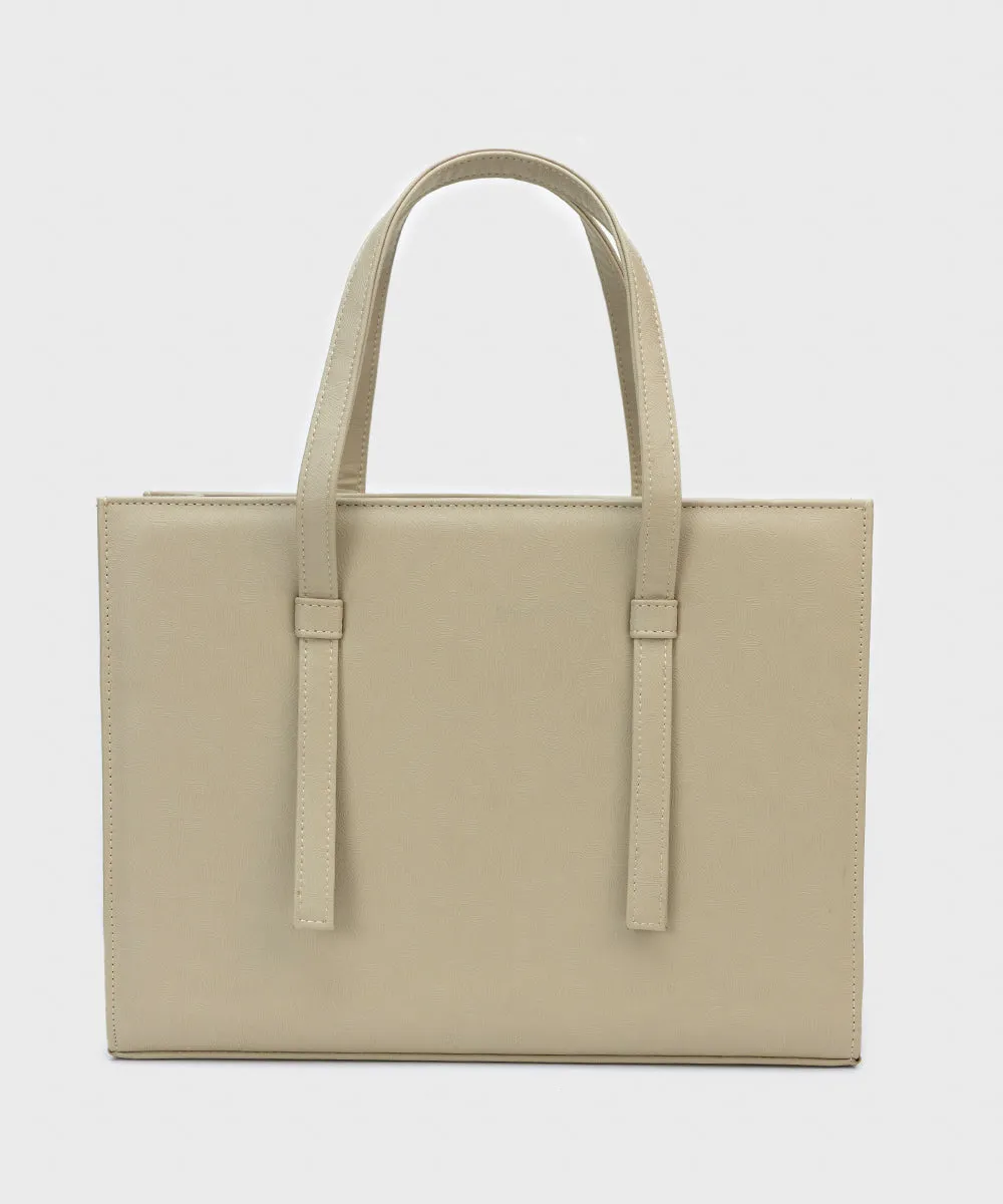 Faux Leather Tote Bag