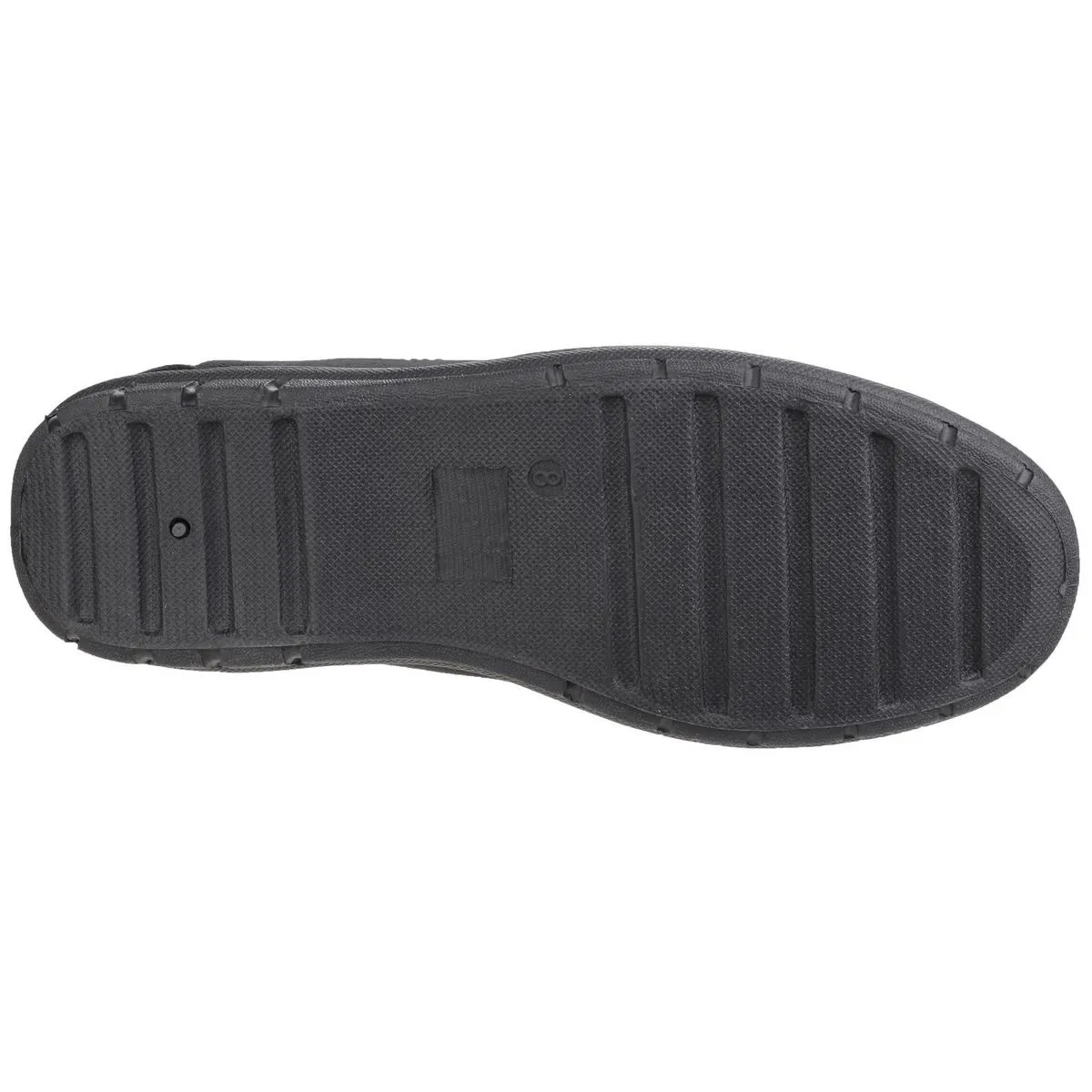 Fleet & Foster John Twin Gusset Memory Foam Slipper Black