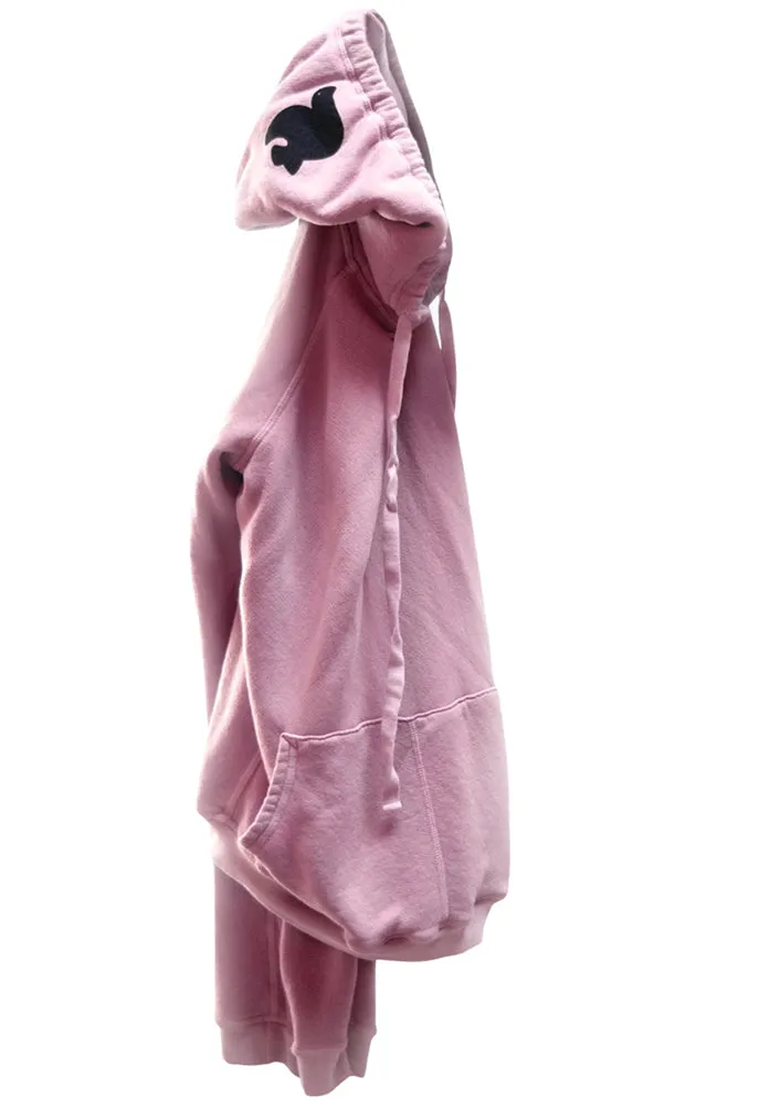 FREE CITY Superfluff Lux Pullover Hoodie in Rose Water Splash