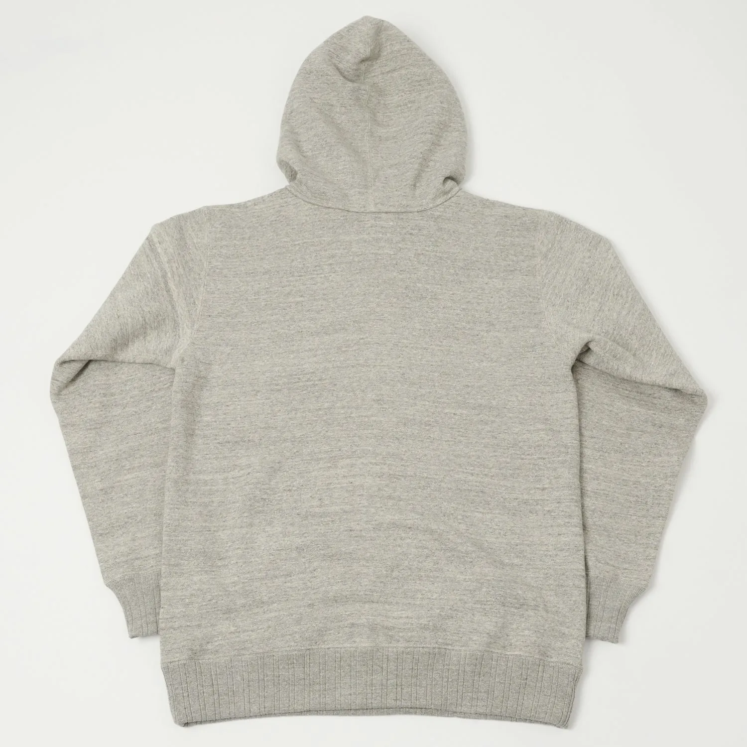 Full Count 3745-22 Cotton Fleece Hoodie - Heather Grey