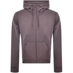 G Star Raw Premium Core Full Zip Hoodie Purple