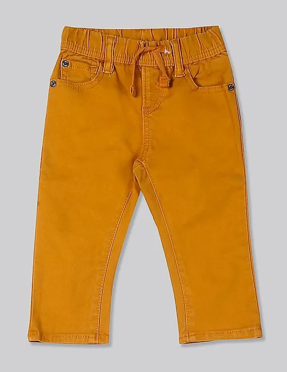 GAP Boys Yellow Slim Jeans With FantastiFlex