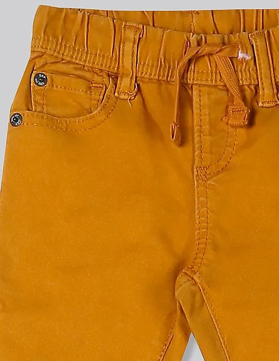 GAP Boys Yellow Slim Jeans With FantastiFlex