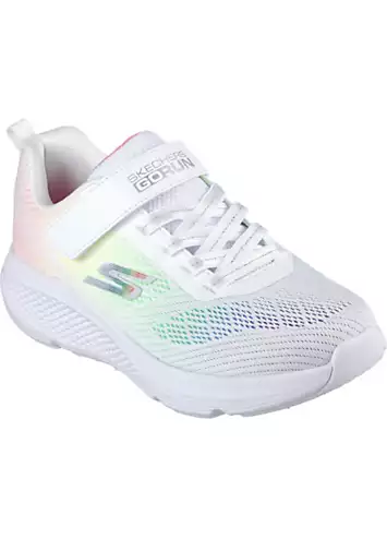 Girls White Go Run Elevate Ombre Sprint Trainers by Skechers | Look Again