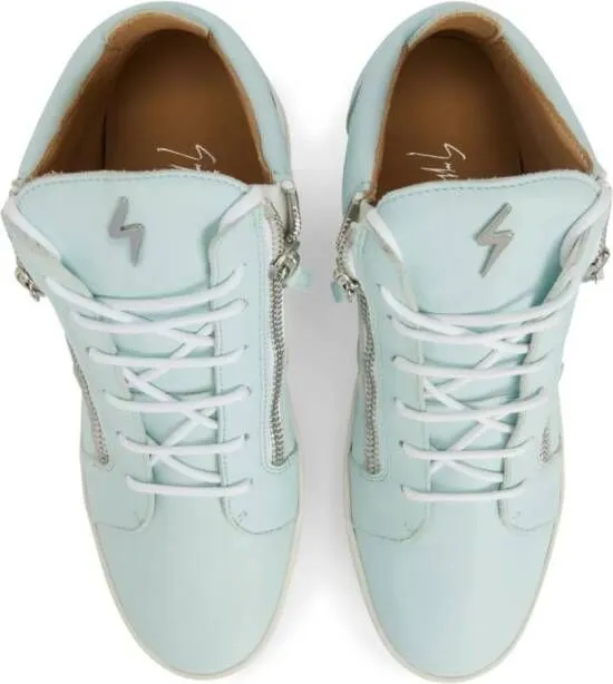 Giuseppe Zanotti Frankie logo-plaque sneakers Blue