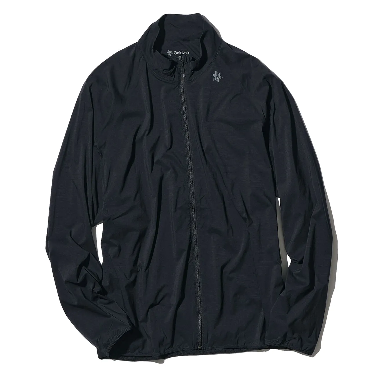 Goldwin Zip-Up Floating Wind Shell Jacket Black