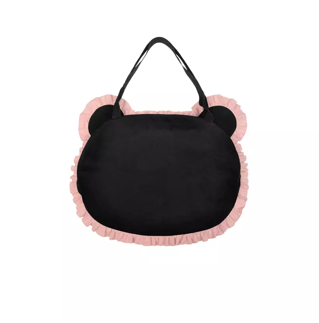 Gothic Little Bear Ear Handbag in Black and Pink