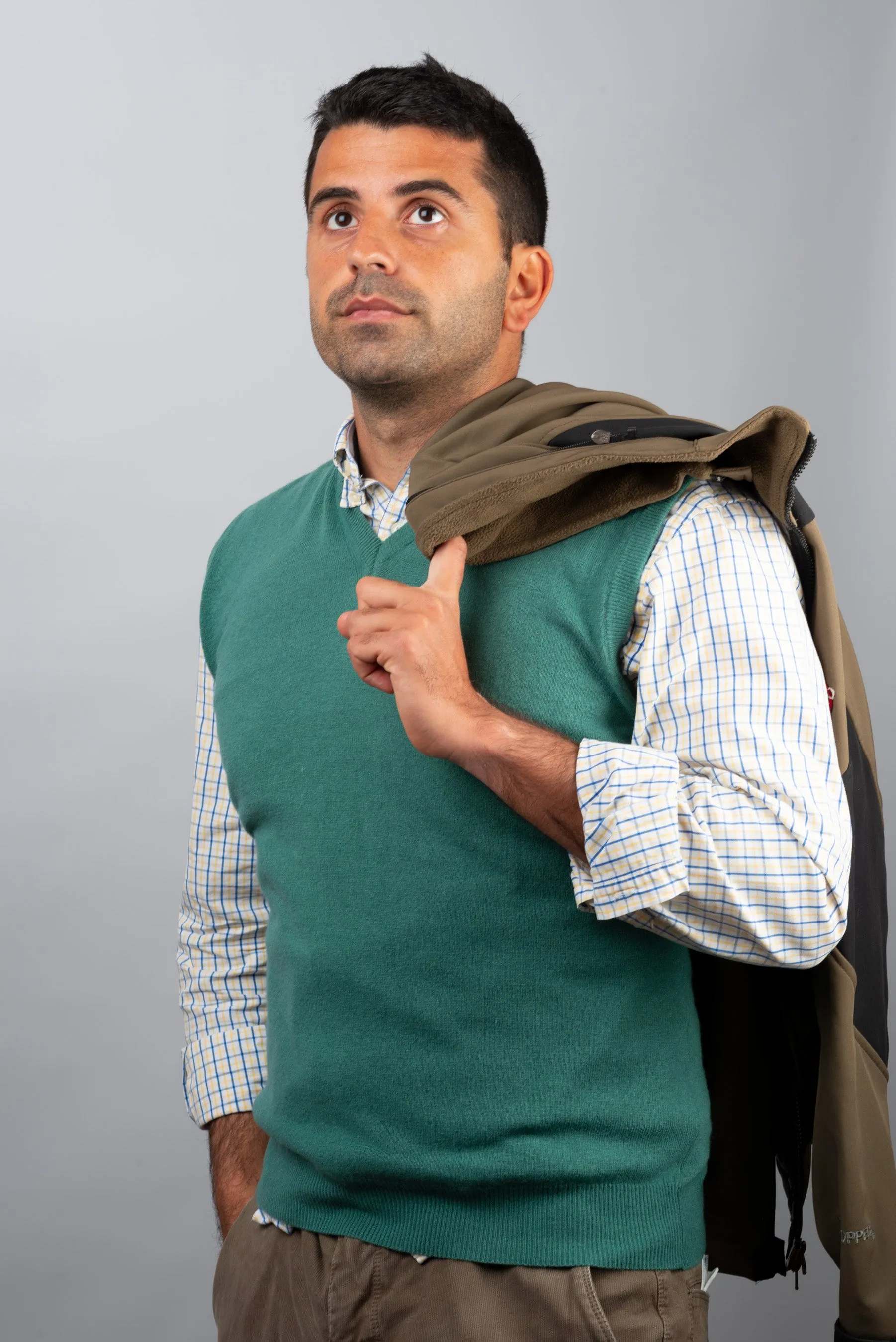 Green Cashmere Vest