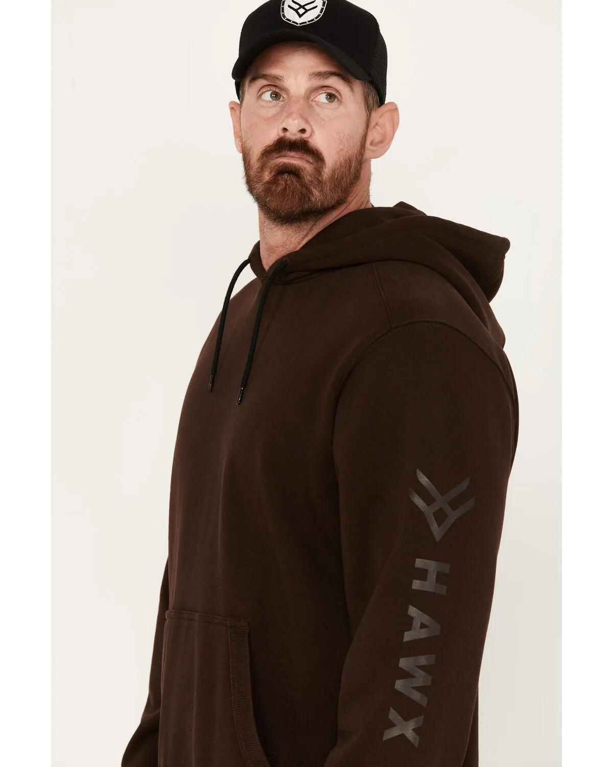 Hawx Men's FR Hard Face Pullover Fleece Hooded Jacket