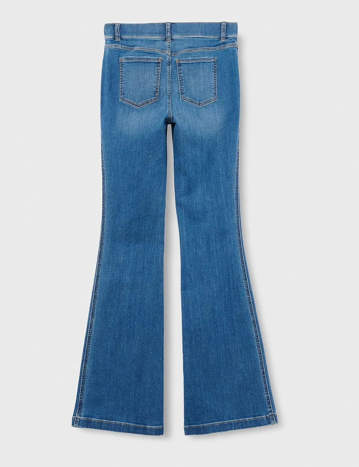 High-Rise Flared Stretch-Denim Jeans - Vintage Indigo