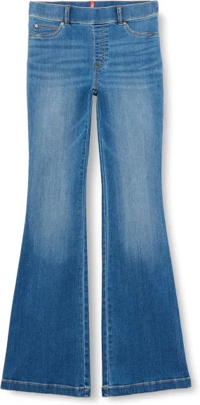 High-Rise Flared Stretch-Denim Jeans - Vintage Indigo