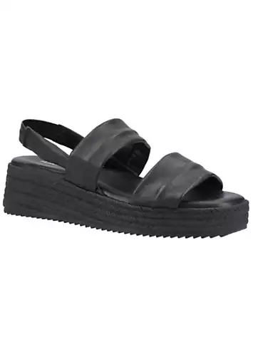 Hush Puppies Ladies Black Rachel Platform Sandals | Grattan