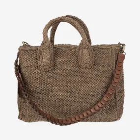 Ibeliv    Ibeliv Raffia Bag With Leather Details