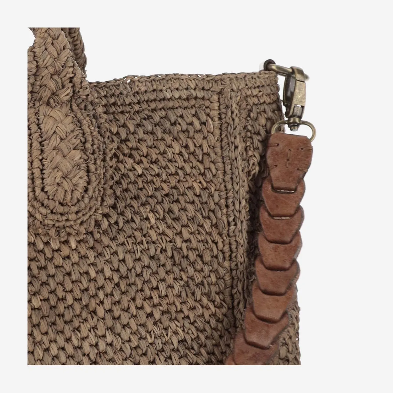 Ibeliv    Ibeliv Raffia Bag With Leather Details