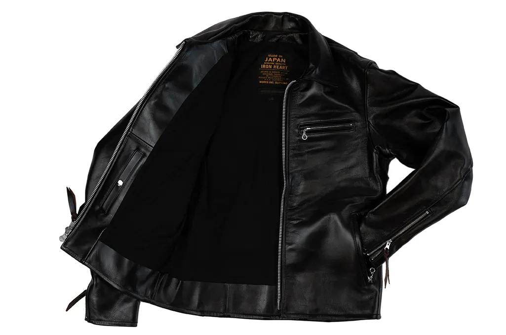 Iron Heart Horsehide Leather Jacket w/ Collar - Self Edge Edition