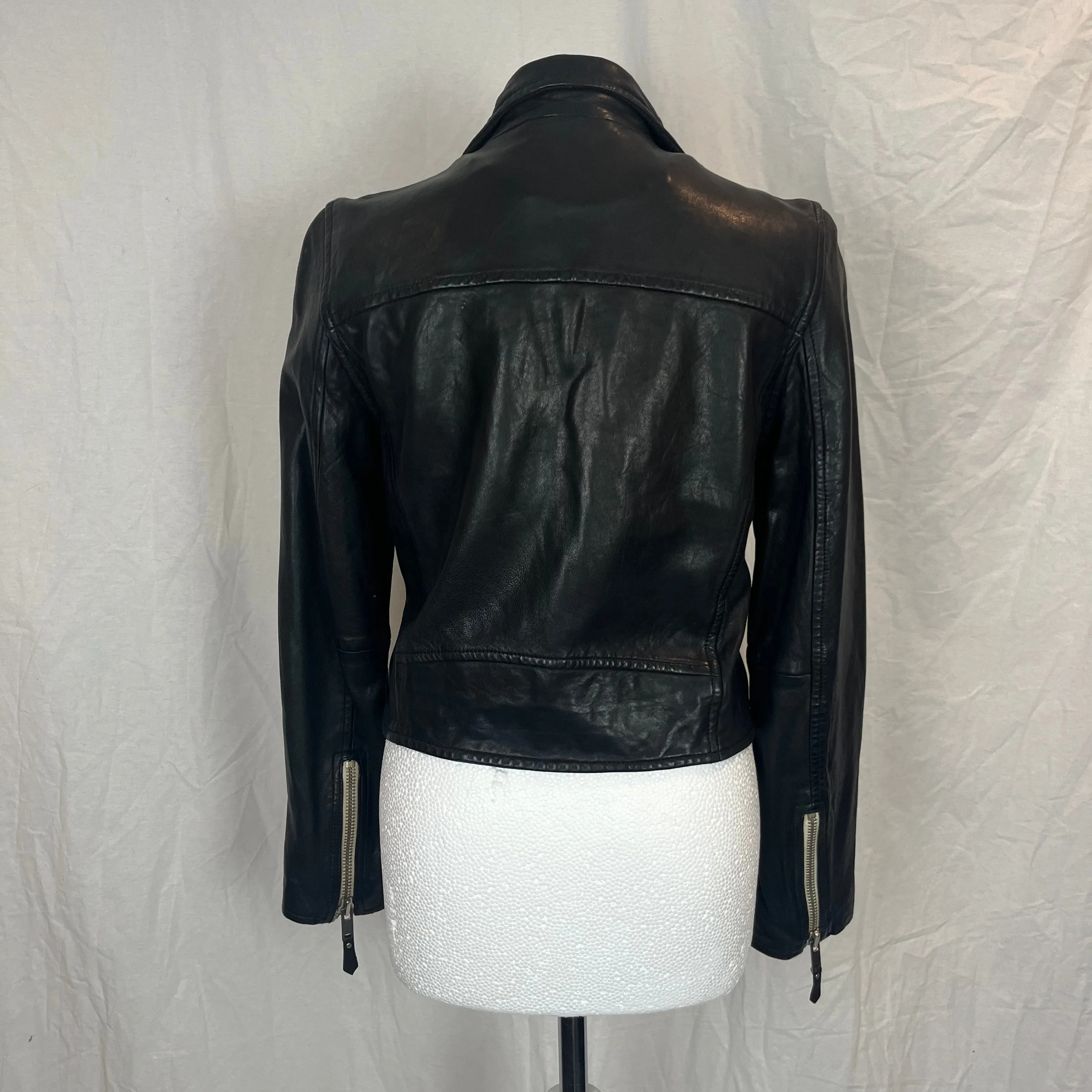 Isabel Marant Etoile Black Leather Biker Jacket S