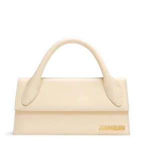 Jacquemus Le Chiquito Long Leather Ivory Handbag