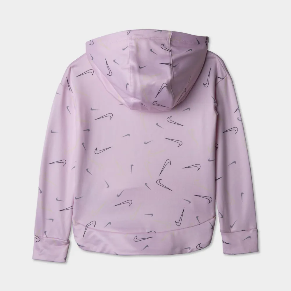 JD Sports Nike Child Girls’ Swooshfetti Pullover Hoodie / Pink Foam