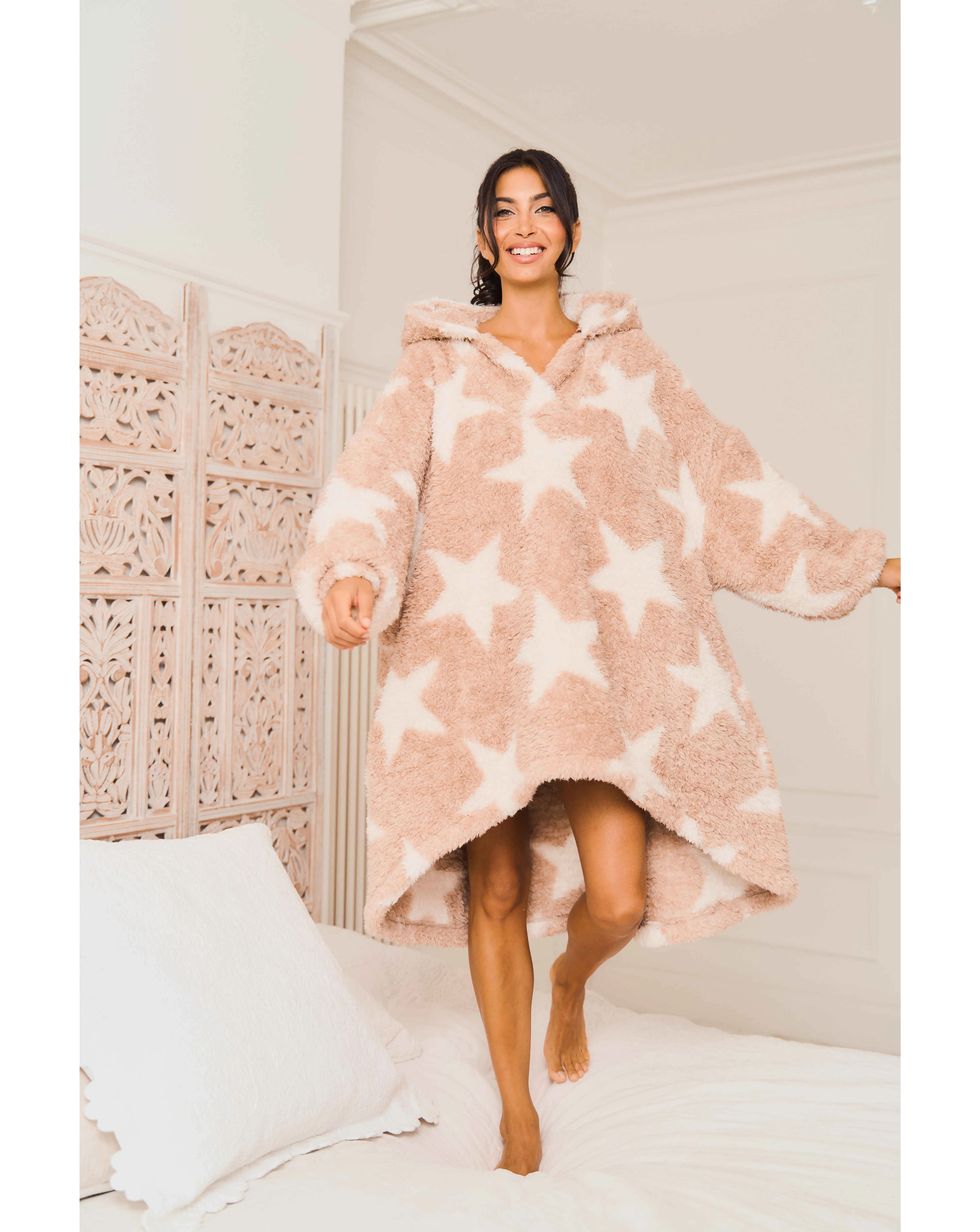 Jim Jam the Label Oversized Star Hoodie | Simply Be