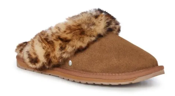  Jolie Slipper Mule in Chestnut Animal CLOSEOUTS  