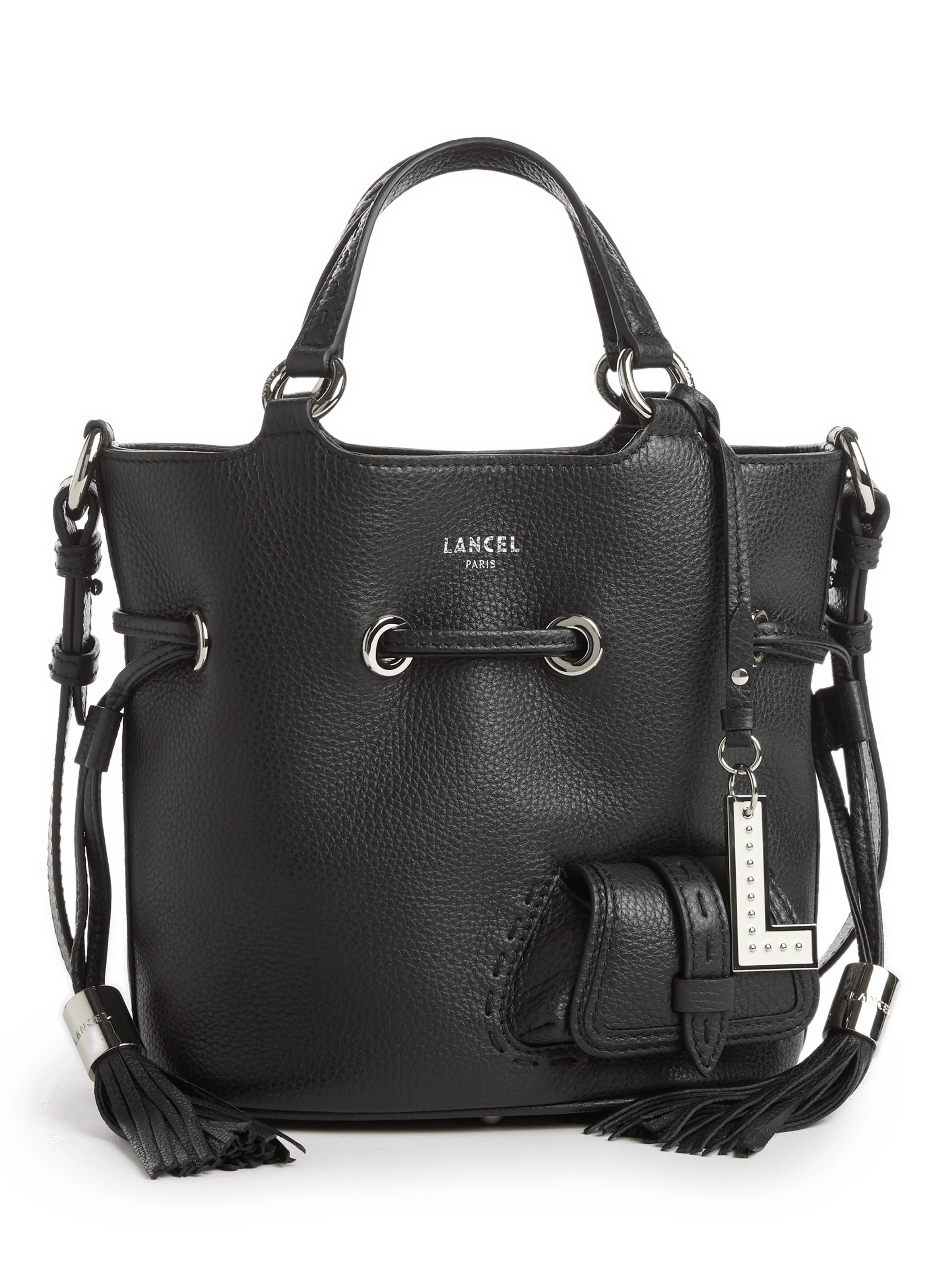 LANCEL  Premier Flirt leather bucket bag - Black