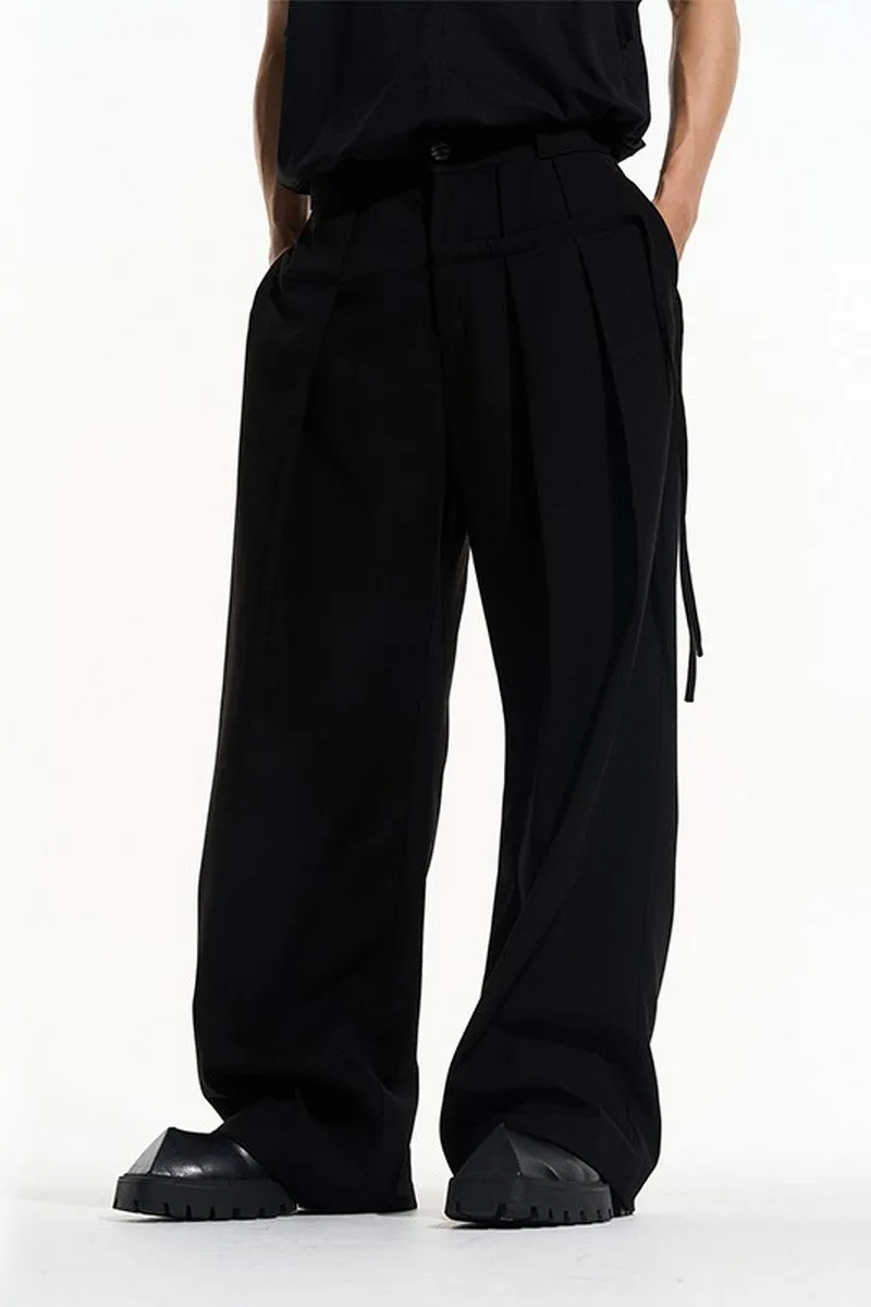 Layered Pleated Trousers