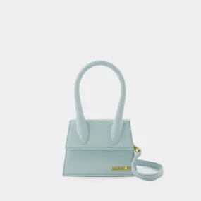 Le Chiquito Moyen Bag - Jacquemus -  Blue Pale - Leather