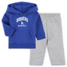 Lids Infant Royal/Heather Gray Los Angeles Dodgers Play by Pullover Hoodie & Pants Set