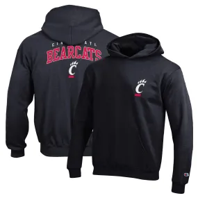 Lids Youth Champion Black Cincinnati Bearcats Powerblend Two-Hit Pullover Hoodie