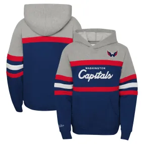 Lids Youth Mitchell & Ness Gray Washington Capitals Head Coach Pullover Hoodie