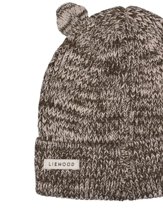 Liewood   Organic cotton knit hat w/ ears 