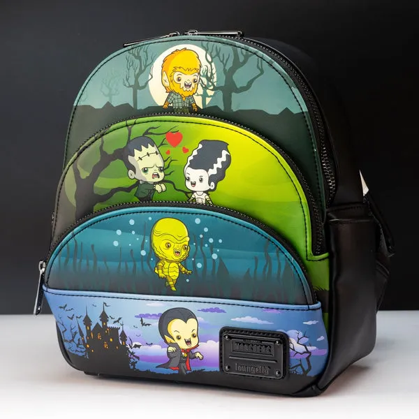 Loungefly x Universal Monsters Triple Pocket Mini Backpack