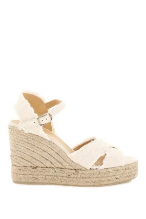 lurex bromelia wedge sandals BROMELIA 8ED 032 BLANCO ORO