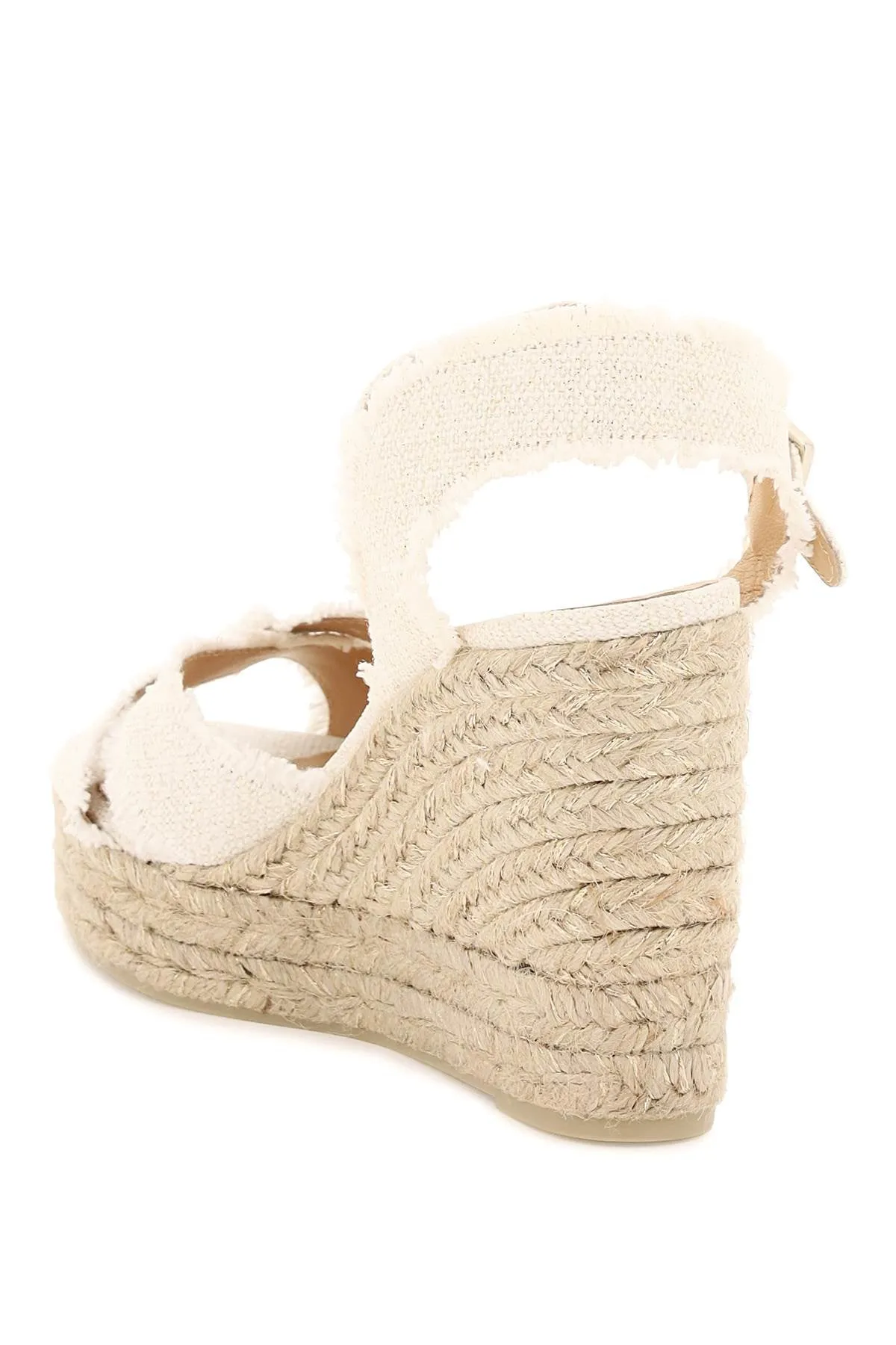 lurex bromelia wedge sandals BROMELIA 8ED 032 BLANCO ORO