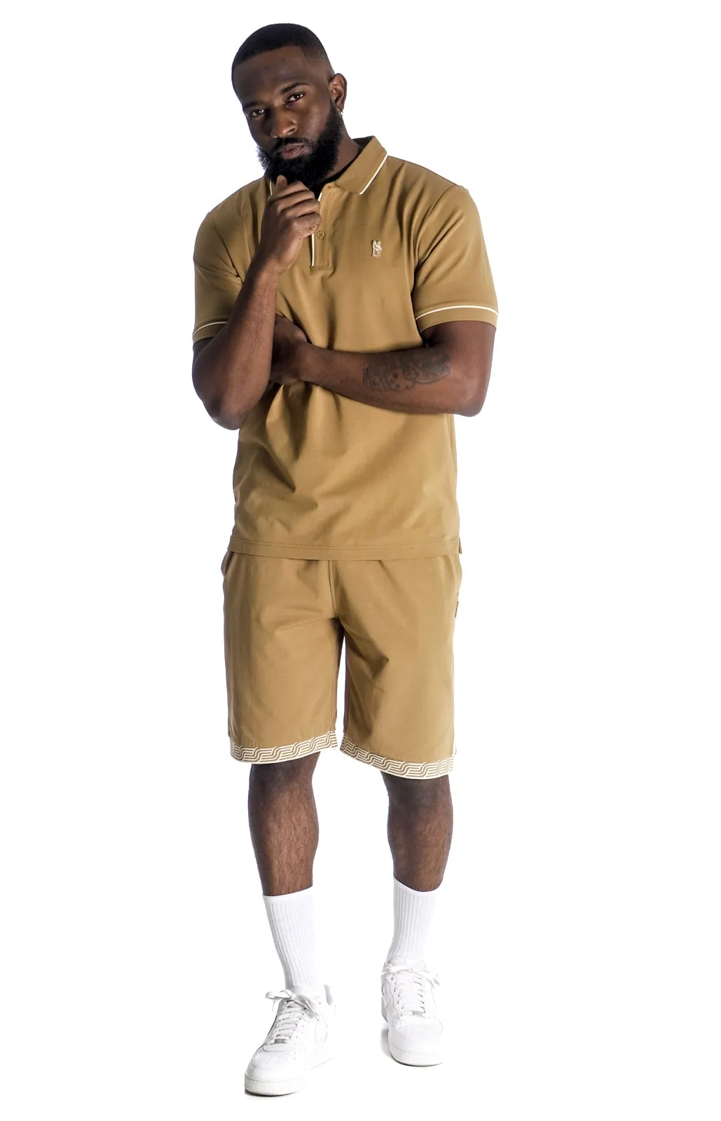 M383 Makobi Luciano Polo Shirt - Mocha