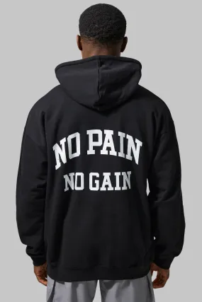 Man Active Gym Oversized No Pain Hoodie | boohooMAN UK