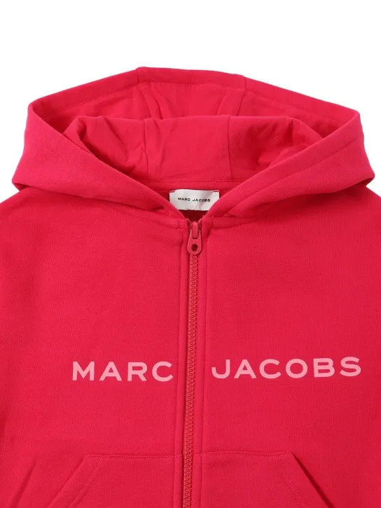 Marc Jacobs   Cotton jersey zip-up hoodie w/logo 