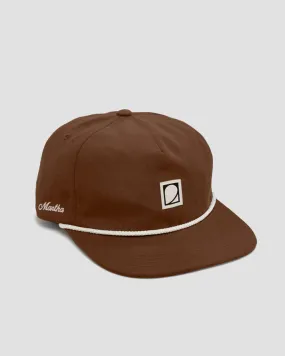 Martha Headwear Lagos Strapback Hat - Brown