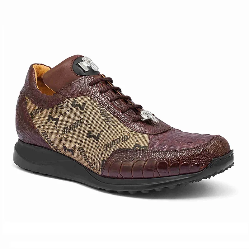 Mauri 8741 2 Ostrich Leg / Hornback Crown / Fabric Sneakers Rust / Taupe